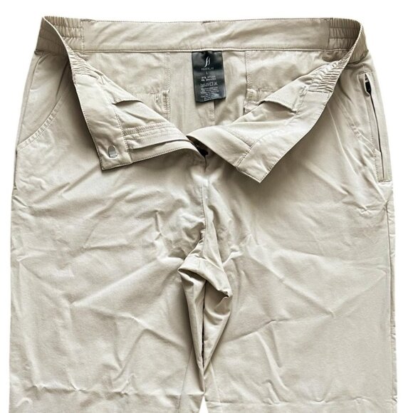 Hiverlay Pants Womens Large Khaki Golf Stretch Elastic Waist Performance Travel - Picture 6 of 11